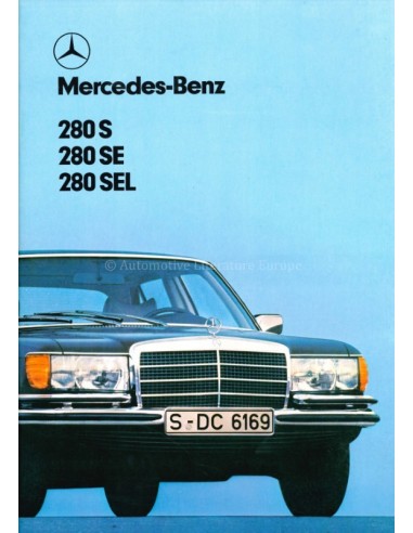 1978 MERCEDES BENZ S CLASS BROCHURE DUTCH