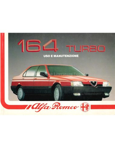 1988 ALFA ROMEO 164 TURBO BETRIEBSANLEITUNG ITALIENISCH