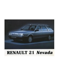 1989 RENAULT 21 NEVADA INSTRUCTIEBOEKJE NEDERLANDS