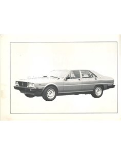 1980 MASERATI QUATTROPORTE INSTRUCTIEBOEKJE 2