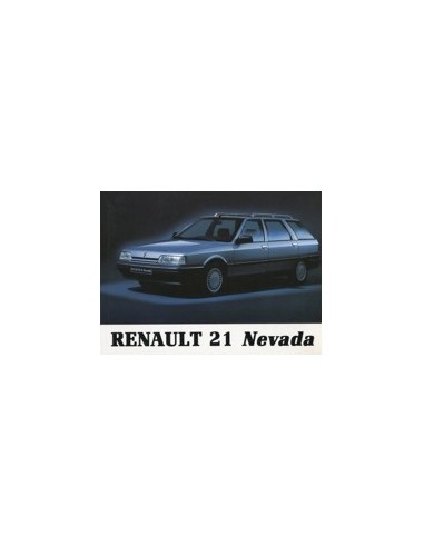 1990 RENAULT 21 NEVADA INSTRUCTIEBOEKJE NEDERLANDS