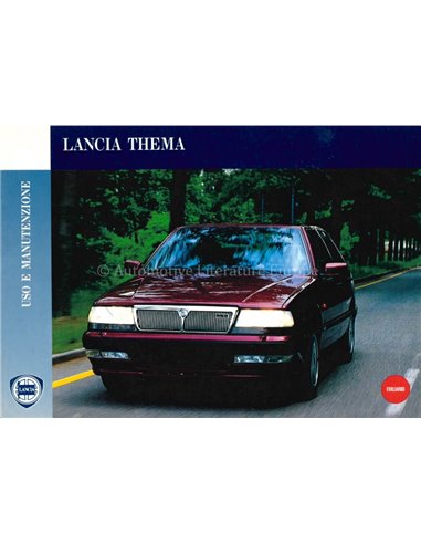 1992 LANCIA THEMA INSTRUCTIEBOEKJE ITALIAANS