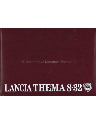 1986 LANCIA THEMA 8.32 BETRIEBSANLEITUNG ITALIENISCH