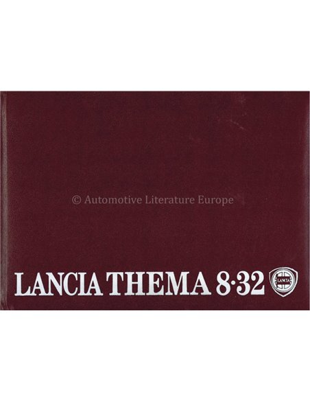 1986 LANCIA THEMA 8.32 OWNERS MANUAL ITALIAN
