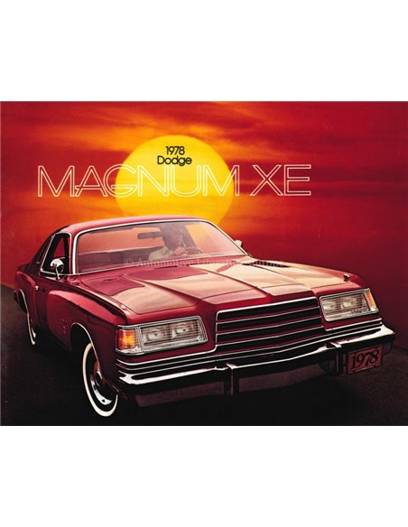 1978 DODGE MAGNUM XE BROCHURE ENGLISH