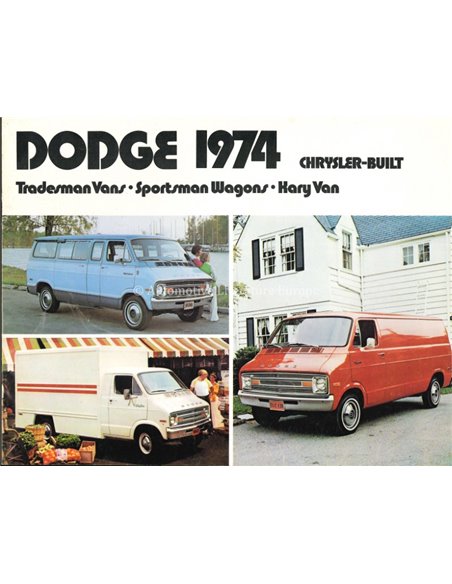 1974 DODGE VANS BROCHURE ENGELS