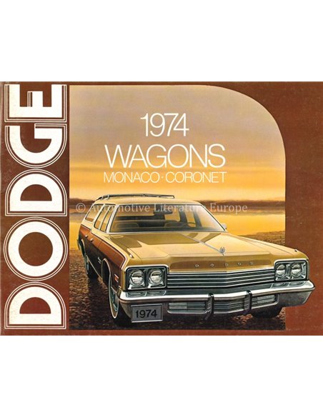 1974 DODGE WAGONS PROSPEKT ENGLISCH