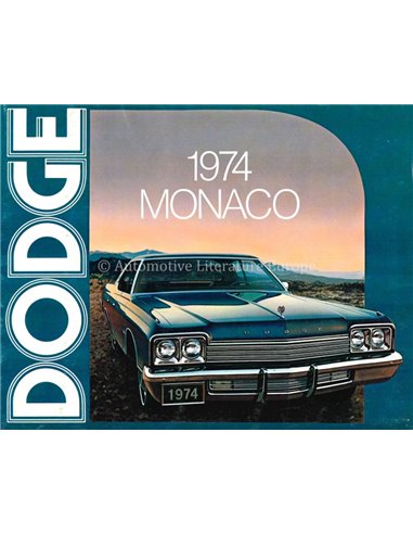 1974 DODGE MONACO BROCHURE ENGLISH