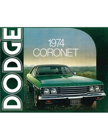 1974 DODGE CORONET BROCHURE ENGLISH
