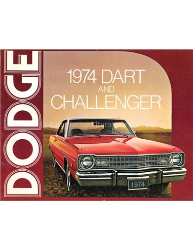 1974 DODGE DART AND CHALLENGER BROCHURE ENGLISH