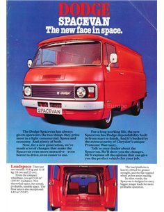 1978 DODGE SPACE VAN BROCHURE ENGLISH