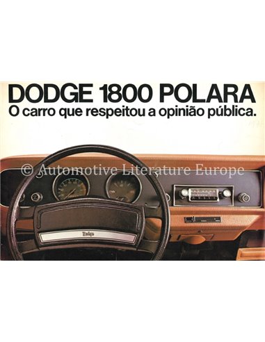 1976 DODGE POLARA BROCHURE SPAANS