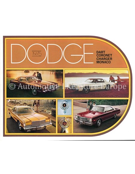 1975 DODGE DART, CORONET, CHARGER, MONACO BROCHURE ENGLISH