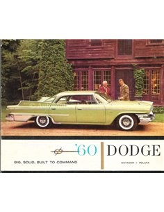 1960 DODGE MATADOR, POLARA BROCHURE ENGLISH