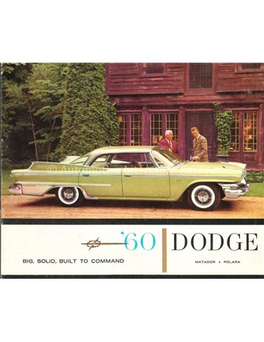 1960 DODGE MATADOR, POLARA BROCHURE ENGLISH