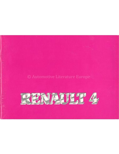 1985 (FASA) RENAULT 4 BETRIEBSANLEITUNG SPANISCH