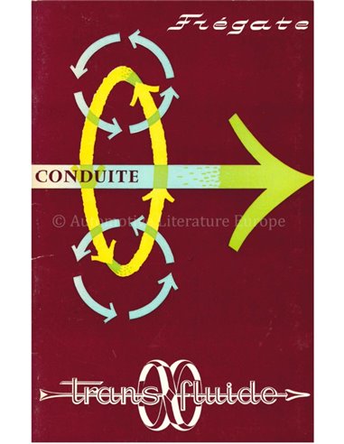 1958 RENAULT FREGATE INSTRUCTIEBOEKJE FRANS