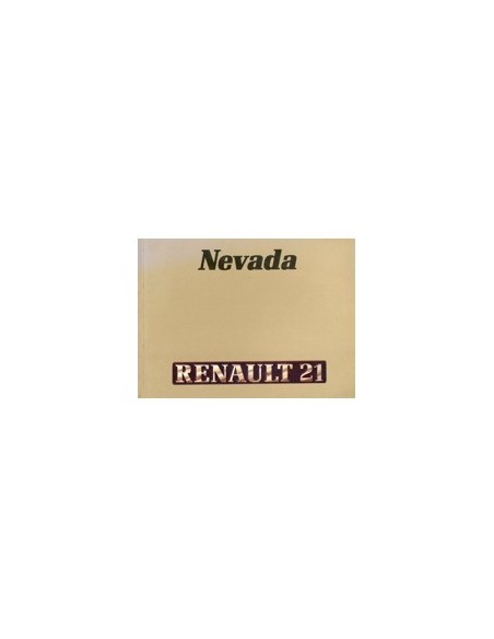 1987 RENAULT 21 NEVADA INSTRUCTIEBOEKJE NEDERLANDS