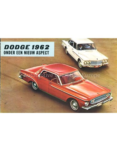 1962 DODGE DART, LENCER BROCHURE ENGLISH