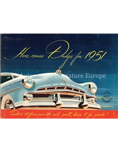 1951 DODGE CORONET, MEADOWBROOK, WAYFARER BROCHURE NEDERLANDS