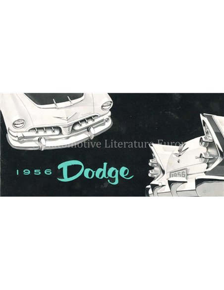 1956 DODGE KINGSWAY, DELUXE, CUSTOM, CORONET, ROYAL, CUSTOM ROYAL BROCHURE DUTCH