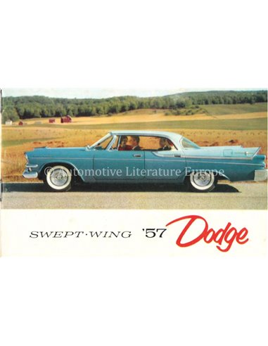 1957 DODGE SWEPT WING PROSPEKT ENGLISCH
