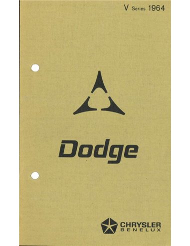 1964 DODGE V SERIES BROCHURE NEDERLANDS