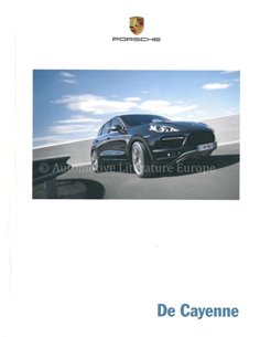 2012 PORSCHE CAYENNE HARDBACK BROCHURE DUTCH