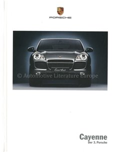 2003 PORSCHE CAYENNE HARDBACK BROCHURE GERMAN