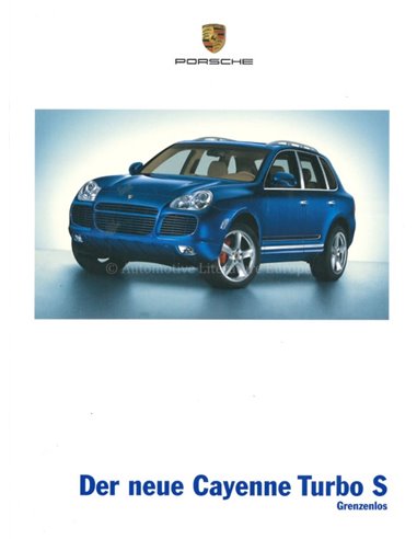 2006 PORSCHE CAYENNE TURBO S PROSPEKT DEUTSCH