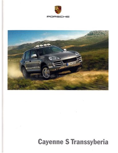 2009 PORSCHE CAYENNE S TRANSSYBERIA BROCHURE FRENCH