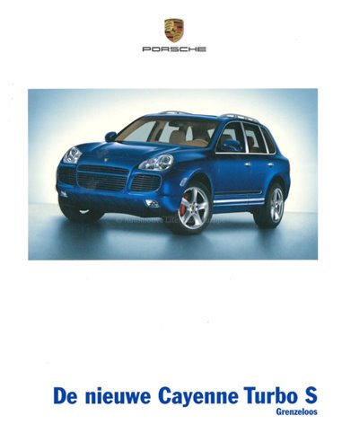 2006 PORSCHE CAYENNE TURBO S BROCHURE NEDERLANDS