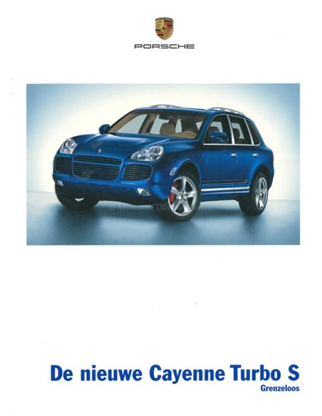 2006 PORSCHE CAYENNE TURBO S BROCHURE NEDERLANDS