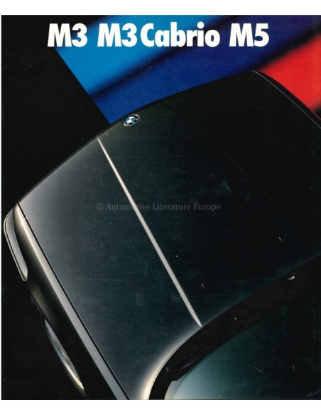 1988 BMW M3 CABRIOLET M5 PROSPEKT DEUTSCH