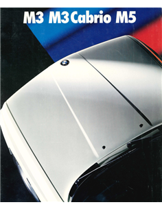 1990 BMW M3 CABRIOLET M5 BROCHURE DUITS