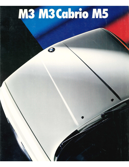 1990 BMW M3 CONVERTIBLE M5 BROCHURE GERMAN