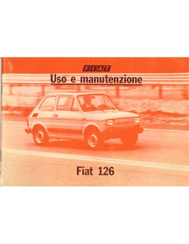 1977 FIAT 126 BETRIEBSANLEITUNG ITALIENISCH