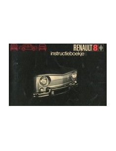 1970 RENAULT 8 INSTRUCTIEBOEKJE NEDERLANDS