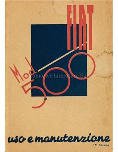 1948 FIAT 500 A OWNERS MANUAL ITALIAN