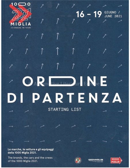 2021 MILLE MIGLIA JAHRESKATALOG ITALIENISCH / ENGLISCH