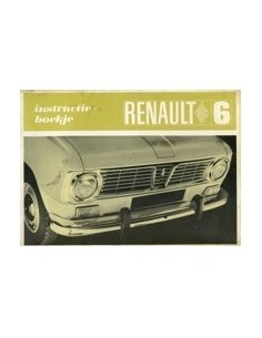 1968 RENAULT 6 INSTRUCTIEBOEKJE NEDERLANDS