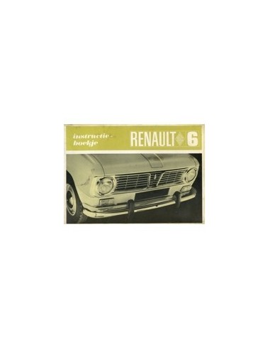 1968 RENAULT 6 INSTRUCTIEBOEKJE NEDERLANDS