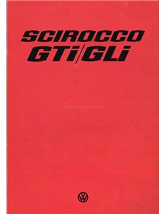 1976 VOLKSWAGEN SCIROCCO GTI/GLI BROCHURE DUTCH