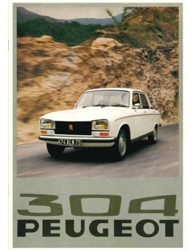 1976 PEUGEOT 304 BROCHURE DUTCH
