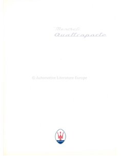 1997 MASERATI QUATTROPORTE BROCHURE ENGELS