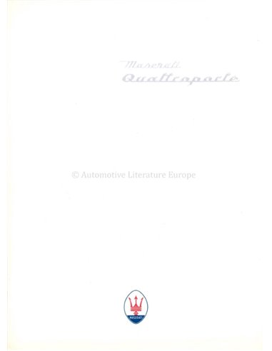 1997 MASERATI QUATTROPORTE PROSPEKT ENGLISCH