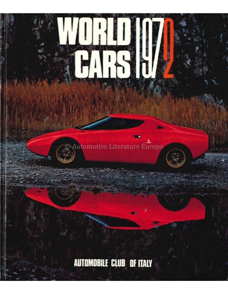 1972 WORLD CARS - AUTOMOBILE CLUB OF ITALY - BOEK