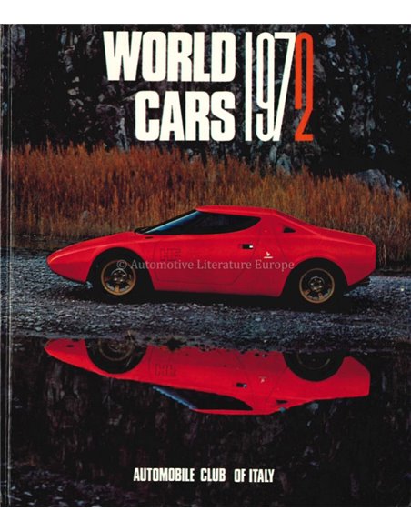 1972 WORLD CARS - AUTOMOBILE CLUB OF ITALY - BOOK