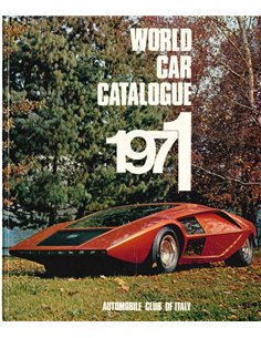 1971 WORLD CAR CATALOGUE - AUTOMOBILE CLUB OF ITALY - BOEK