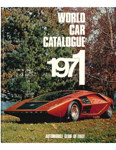 1971 WORLD CAR CATALOGUE - AUTOMOBILE CLUB OF ITALY - BUCH